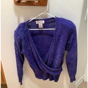 Vintage Raoul Silk/Angora Sweater Skirt Set with Sequins (NEW)